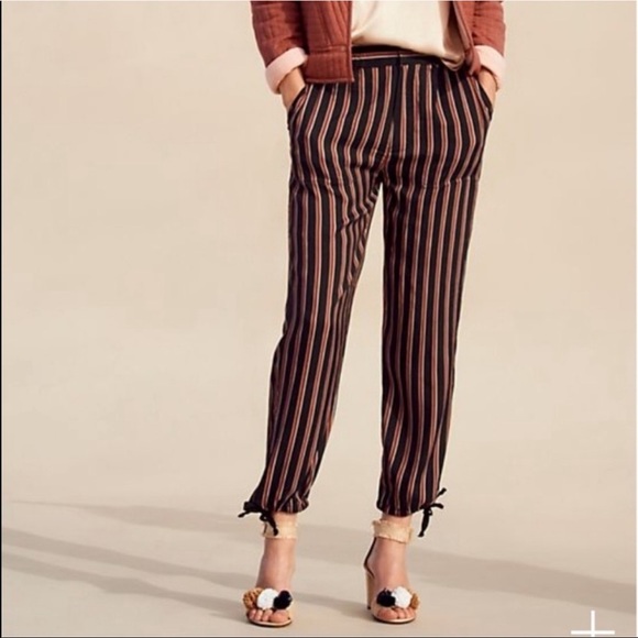 Anthropologie Pants - Anthropologie Jogger Striped Pant Tie Bottom